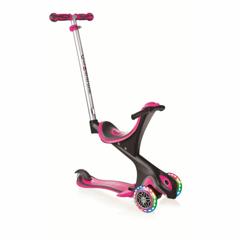 Самокат Globber EVO COMFORT LIGHTS 5 в 1 Рожевий, колеса з підсвіткою (459-110) купити уить