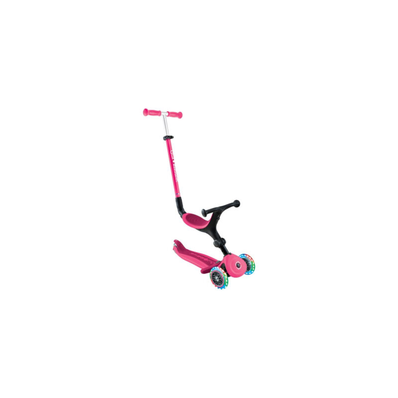 Самокат Globber Go Up Active 1+ до 20/50 кг Led  фісташково-рожевий (744-110) купити уить