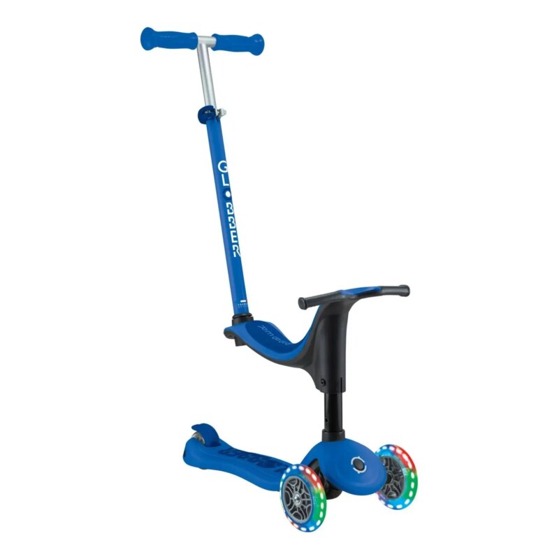 Самокат звичайний Globber Go Up Sporty колеса з підсвіткою до 20/50 кг 1+ Синій (452-600-4) купити уить