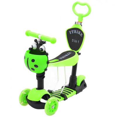 Самокат iTrike Maxi JR 5 в 1 green (JR 3-026-B green) купити уить